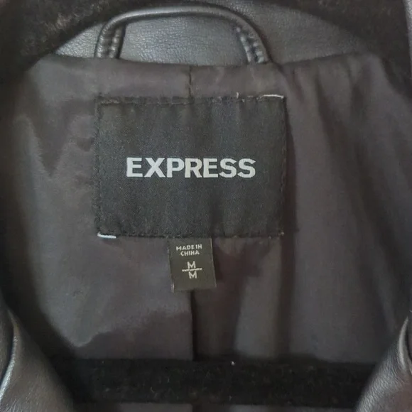 Express Faux Leather Moto Jacket - Picture 4 of 10